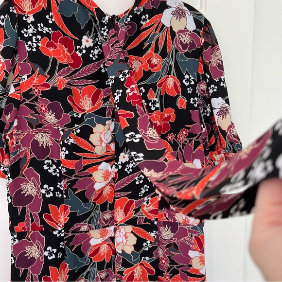 Julia Jordan Floral Puff Sleeve Midi Dress - Picture 9 of 10